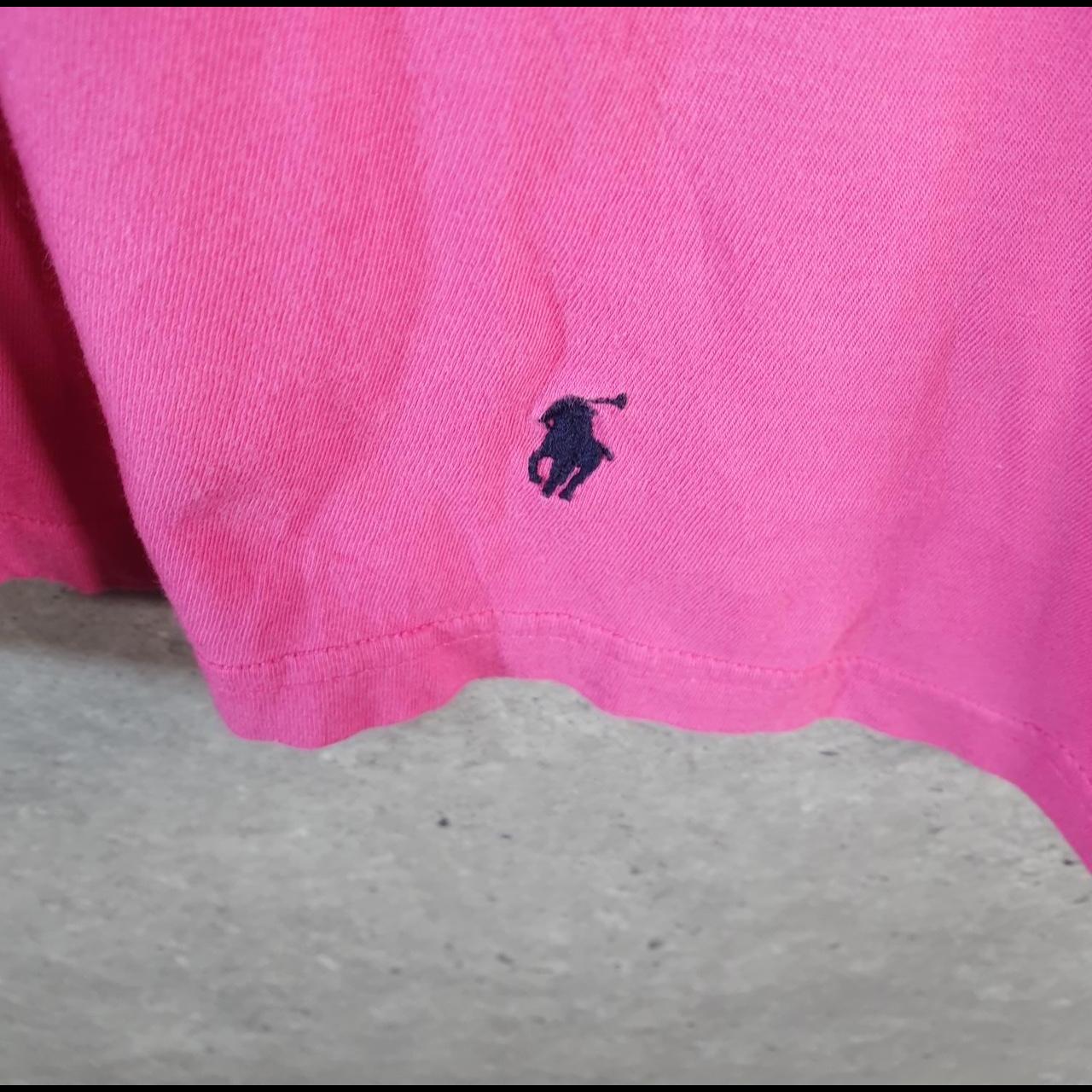 Vintage Ralph Lauren Polo T Shirt Men’s Medium Pink Embroidered Classic Fit Pony C8592