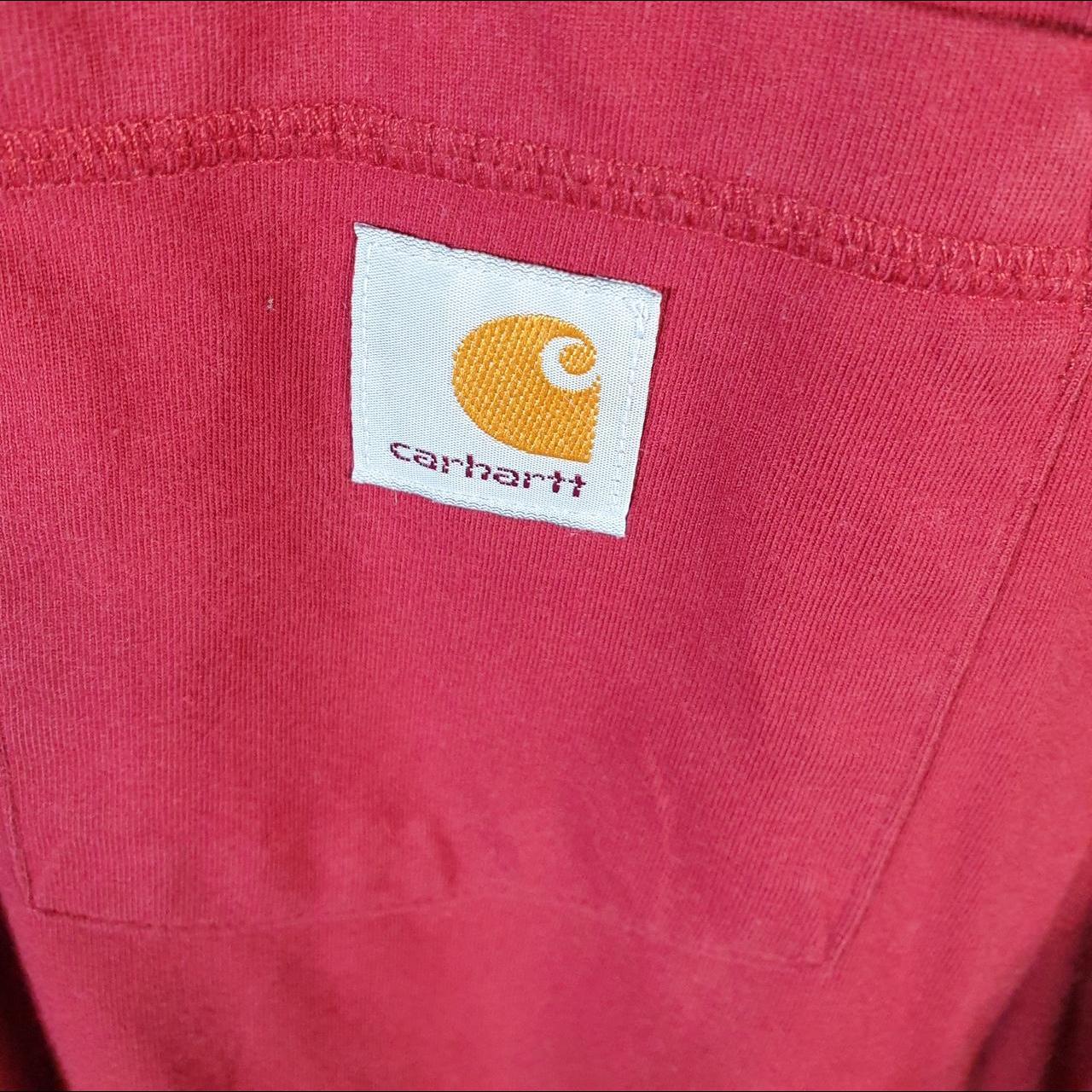 Vintage Carhartt Pocket T Shirt Men’s XL Red Workwear Chore Utility Relaxed Fit C9188