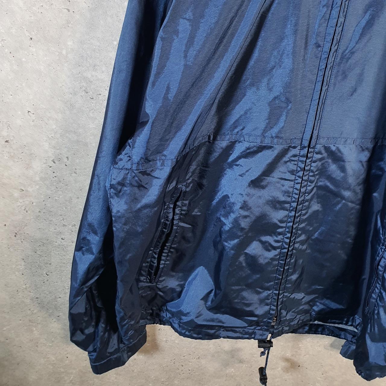 Vintage L.L. Bean Outdoors Nylon Jacket Mens Medium Blue Waterproof