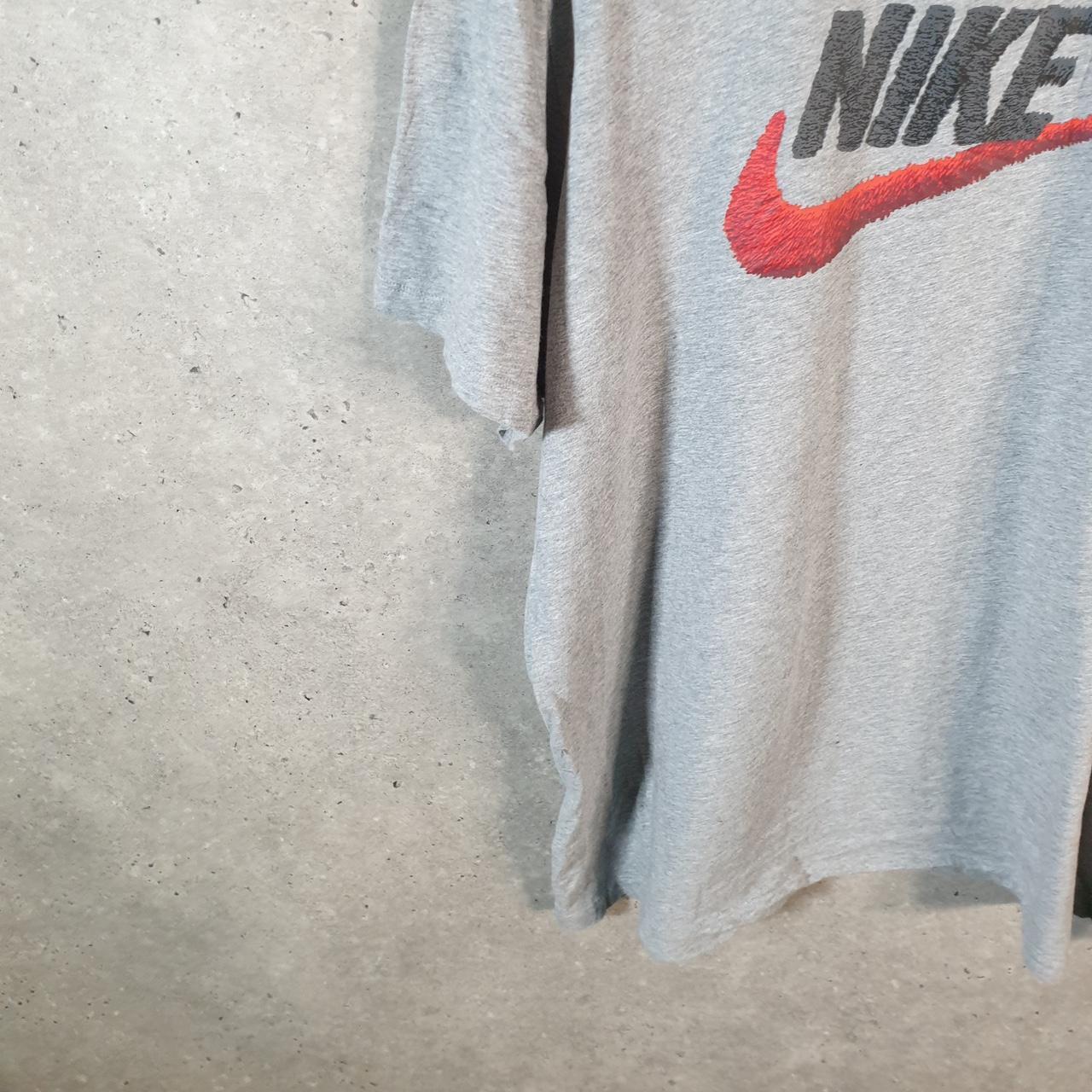 Vintage Nike Spellout Club T Shirt Men’s 2XL Grey Logo Swoosh Athletic
