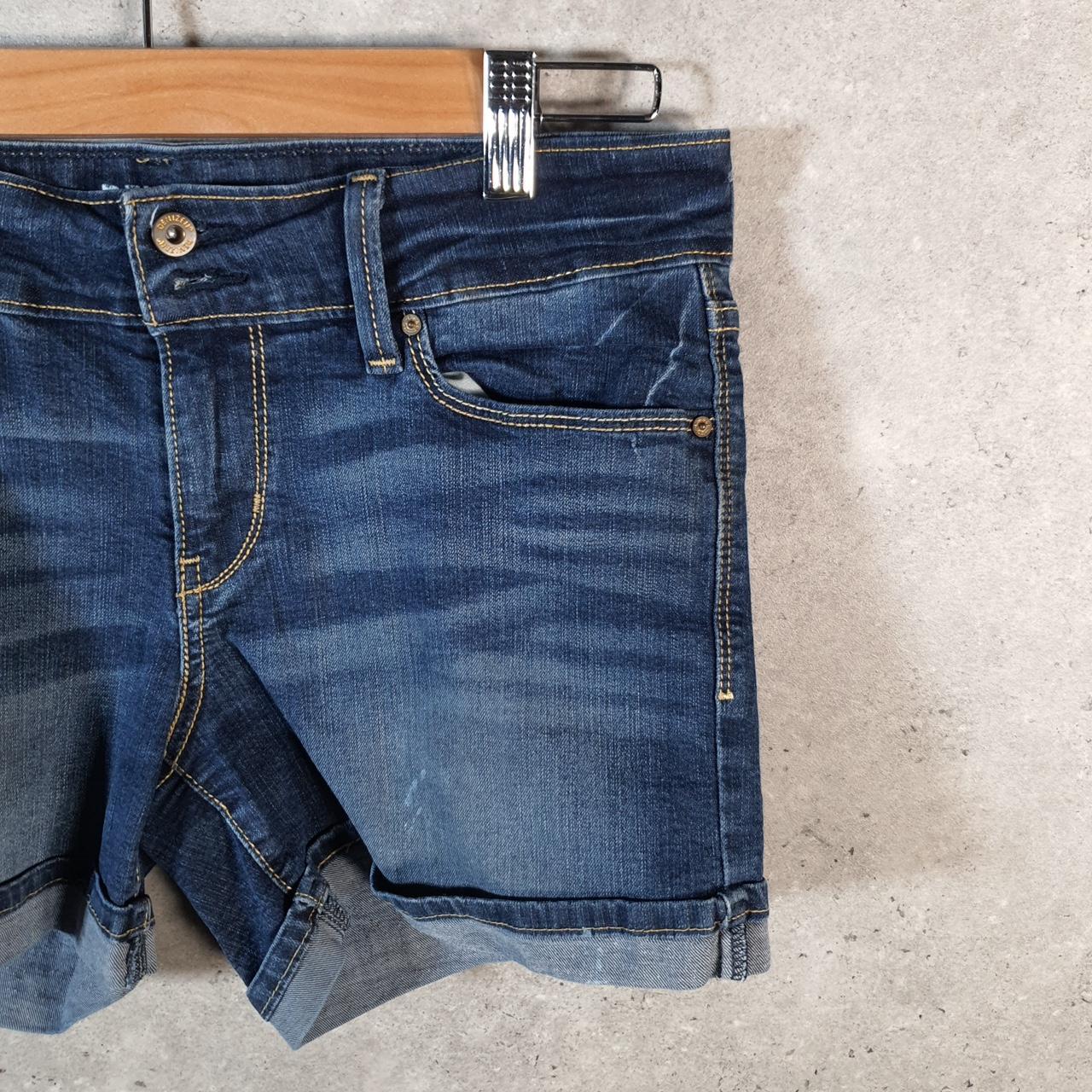 Vintage Levi’s Baggy Shorts Jorts Cargo Womens W27 Blue Relaxed Denim