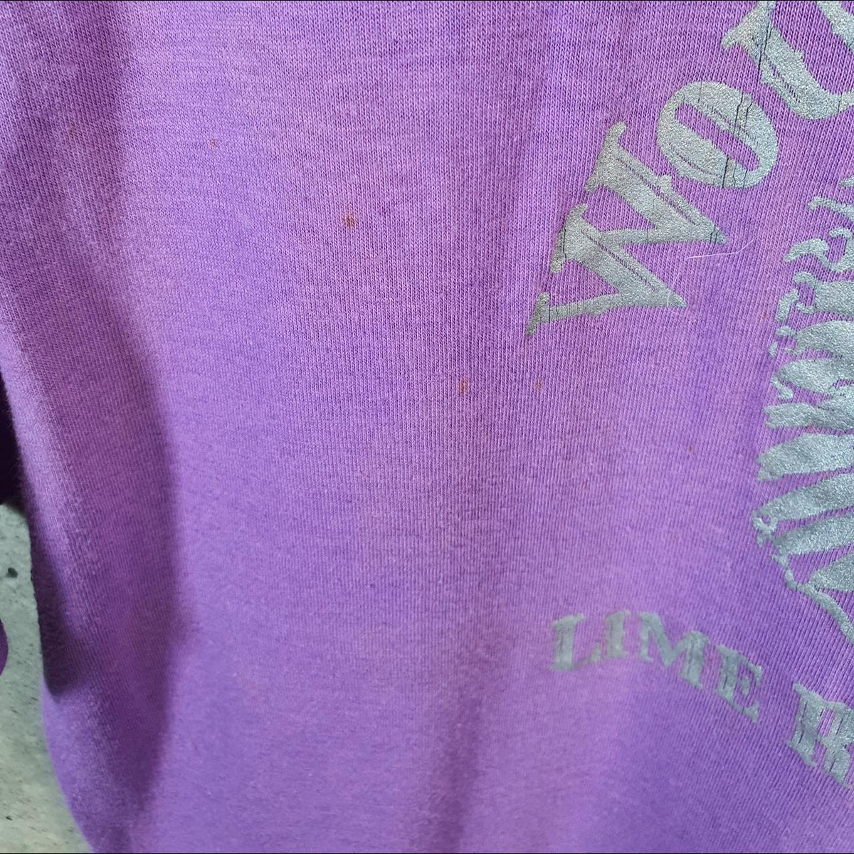 Vintage Hanes Wounded Knee Limeridge 90s Single Stitch T Shirt Men’s Large Purple C9543
