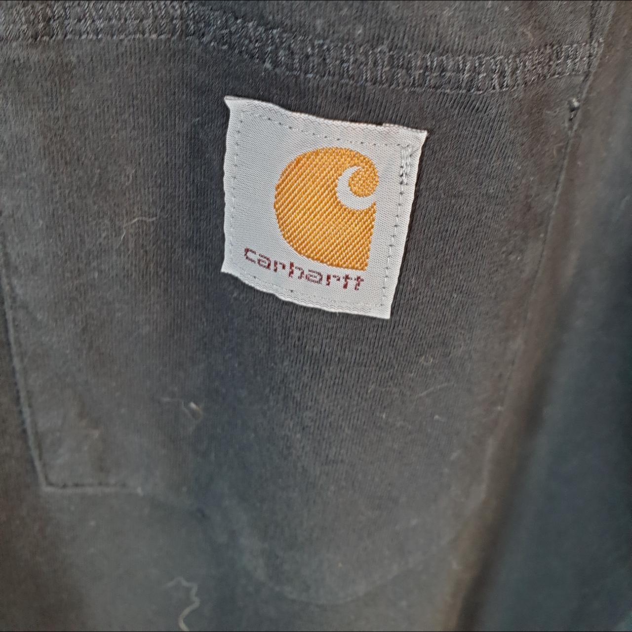 Vintage Carhartt Pocket T Shirt Men’s XL Black Workwear Chore Utility Relaxed Fit C9177