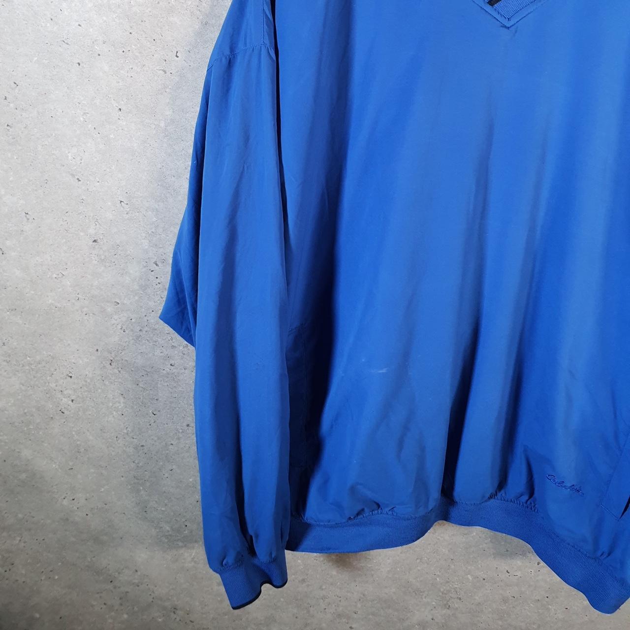 Vintage Cabelas Golf Shell Track Jumper Jacket Mens XL  Tall Blue Pullover