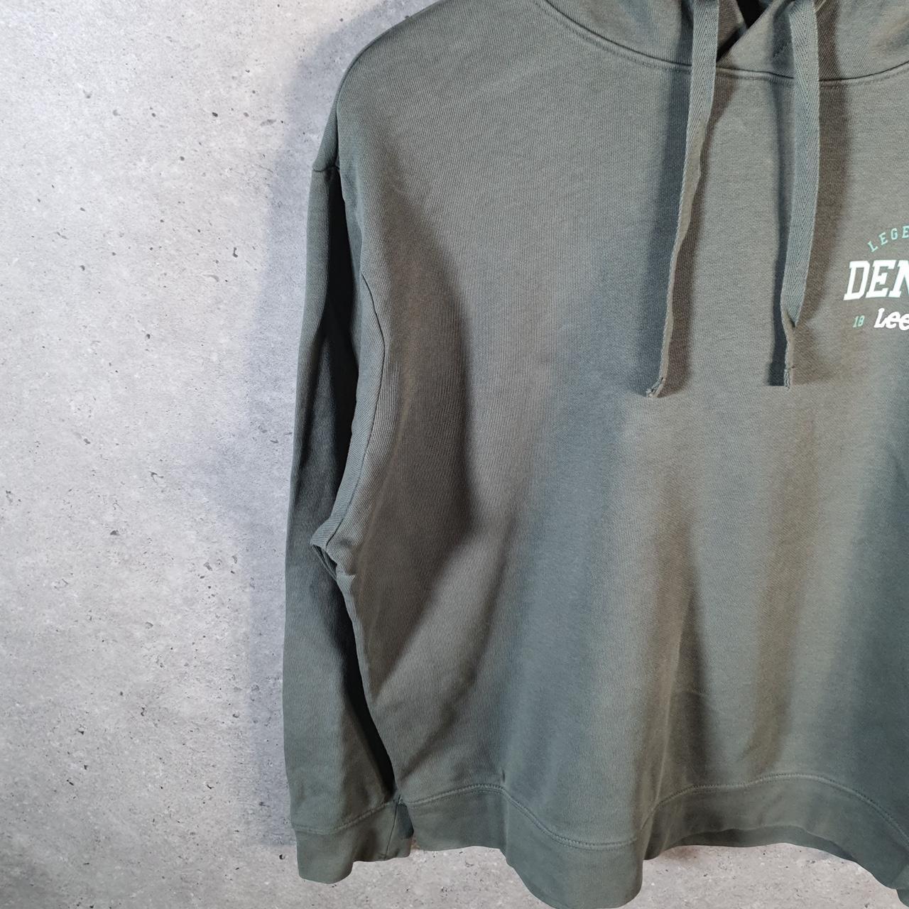 Vintage Lee Heavyweight Hoodie Womens Medium Green USA Pullover