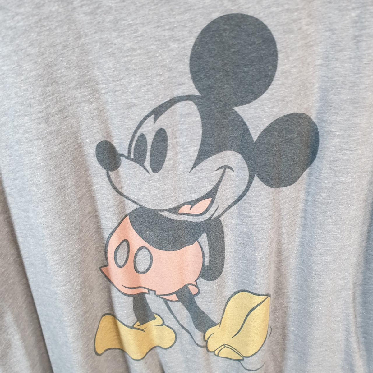 Vintage Disney Land Mickey Mouse T Shirt Men’s Large Grey Graphic Cartoon C9690