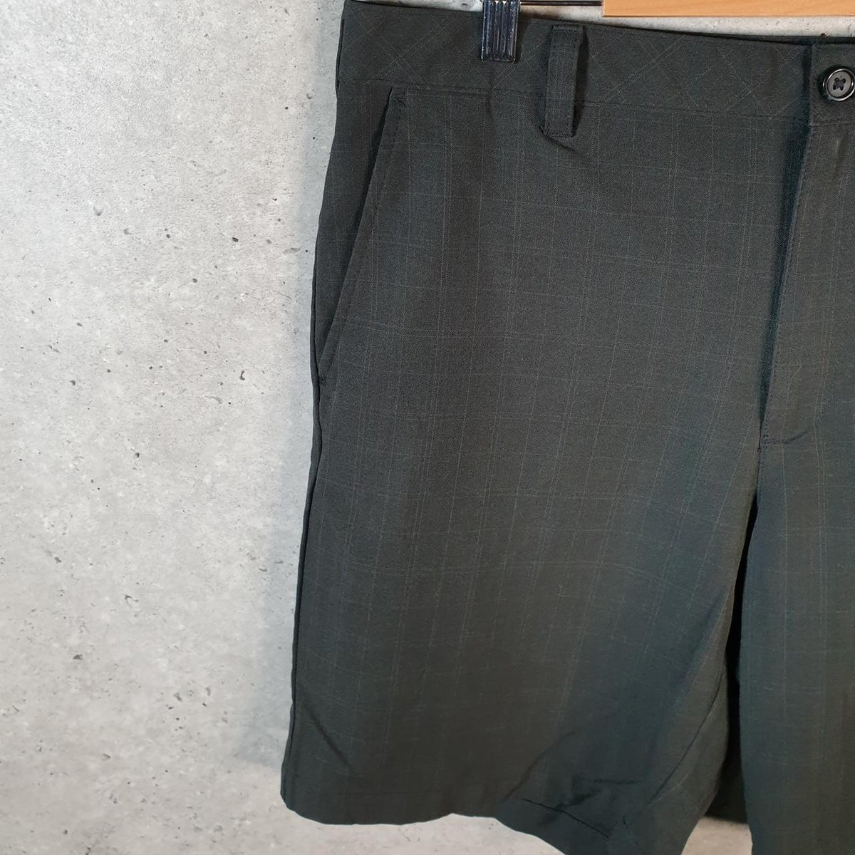 Vintage Izod Golf Chino Shorts Jorts Cargo Men’s W36 Black Baggy Cotton