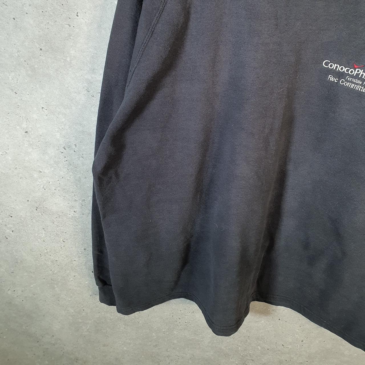 Vintage Lee Cotton Blend Sweatshirt Men’s XL Black USA ConocoPhillips Ferndale Refinery
