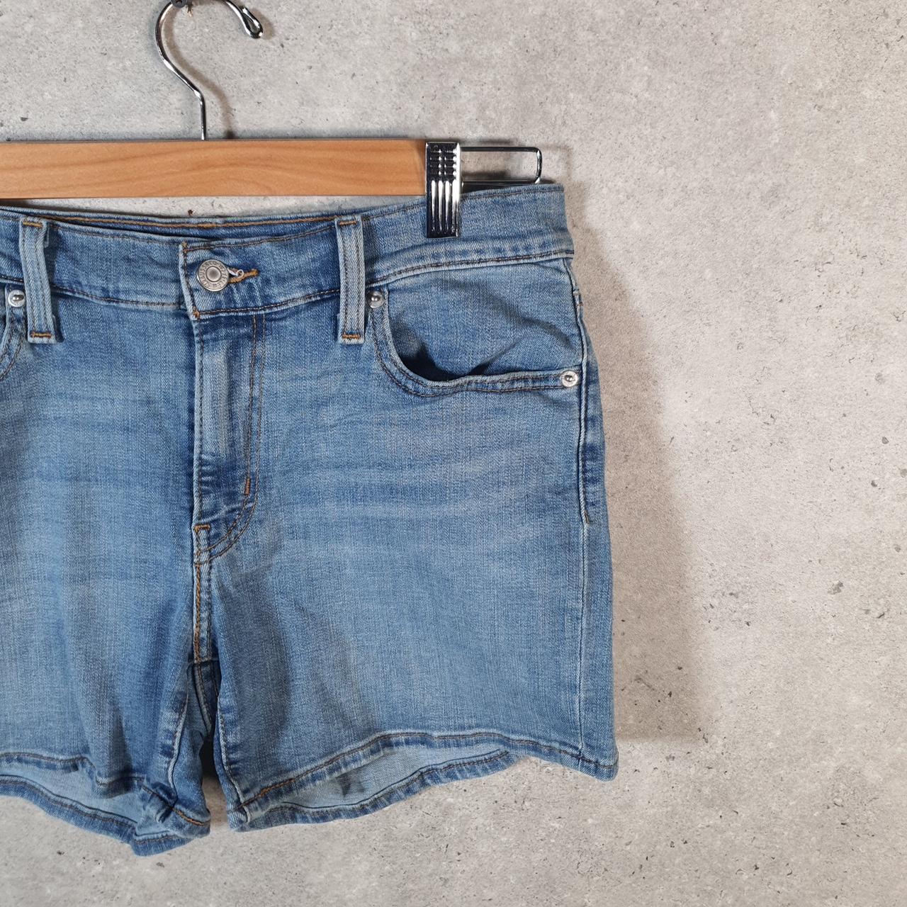 Vintage Levi’s Baggy Shorts Jorts Cargo Womens W29 Blue Relaxed Denim