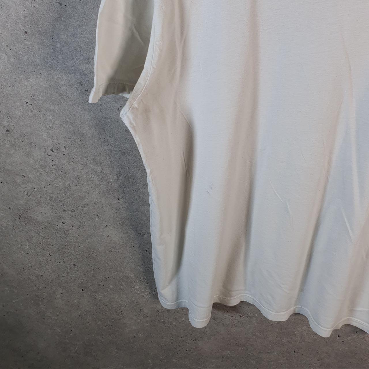 Vintage Calvin Klein Blank T Shirt Men’s Medium White Slim Fit Spellout Logo