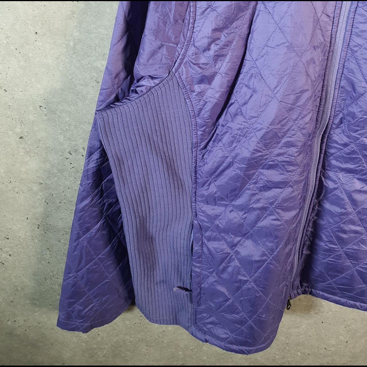 Vintage L.L. Bean Puffer Jacket Womens 2XL Purple Waterproof Shell
