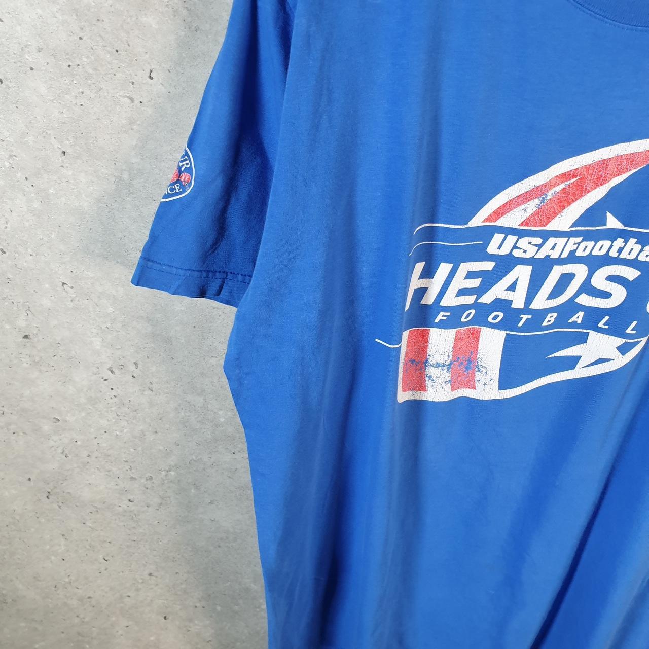 Vintage Nike USA Football T Shirt Men’s XL Blue Logo Swoosh Athletic