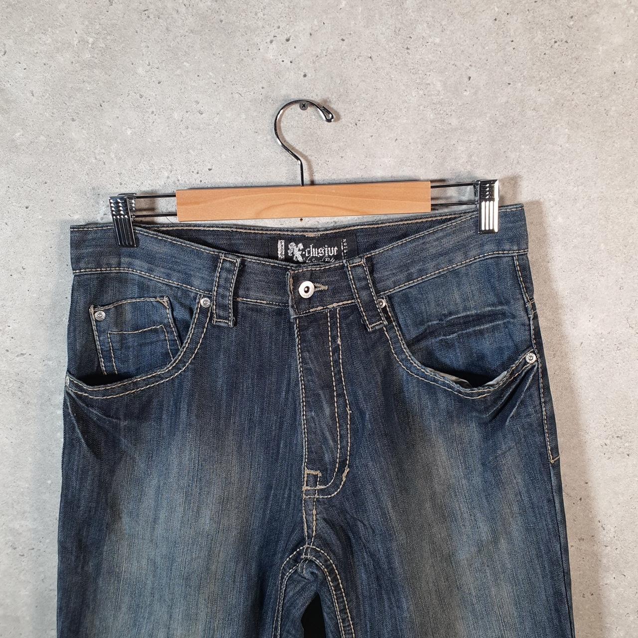 Vintage Exclusive SouthPole Baggy Y2K Hip Hop Jeans Mens W32 L30 Blue Denim Wide Leg Big Fish Vintage