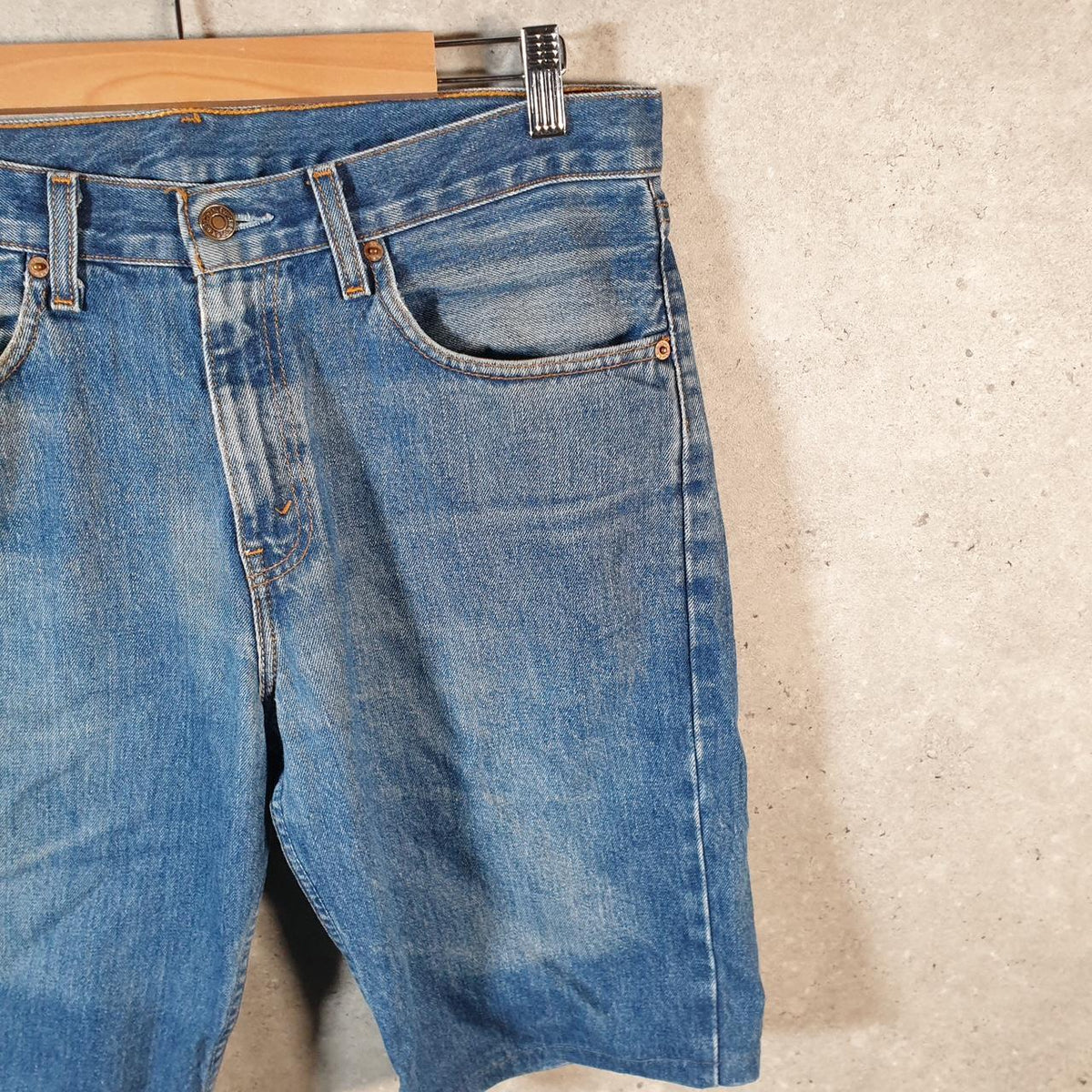 Vintage Levi’s 751 Baggy Shorts Jorts Cargo Mens W33 Blue Relaxed Denim