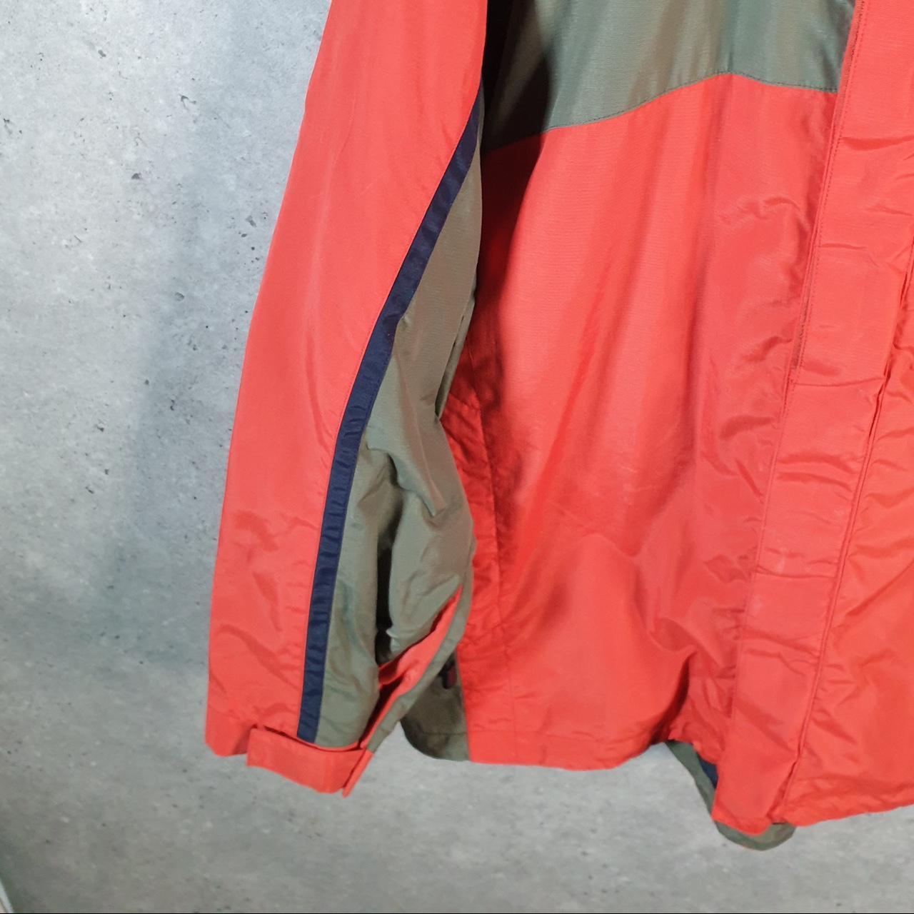 Vintage L.L. Bean GoreTex Outdoors Nylon Jacket Mens Large Red Full Zip Waterproof