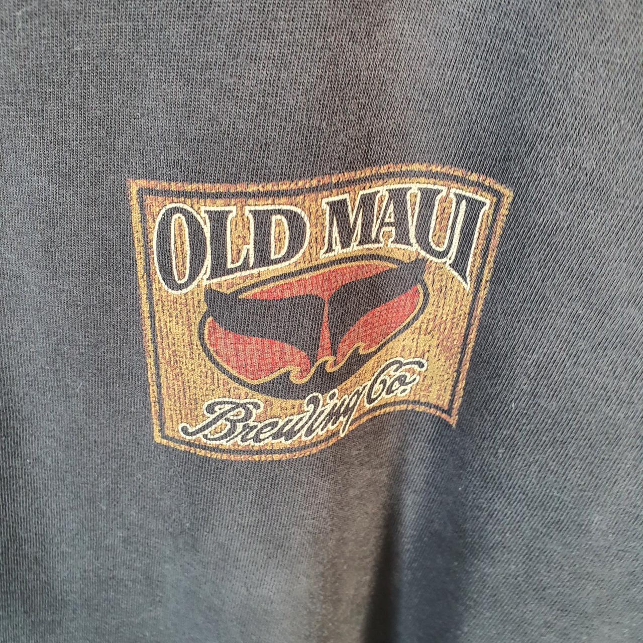 Vintage Crazy Shirts Old Maui Brewery 90s USA Single Stitch T Shirt Men’s XL Black