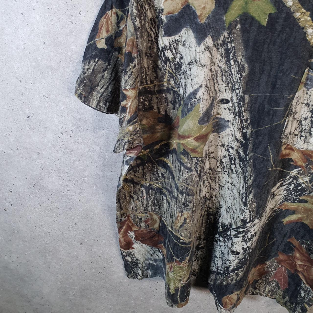 Vintage Russell Outdoors RealTree Camoflauge T Shirt Men’s XL Green Camo Short Sleeve