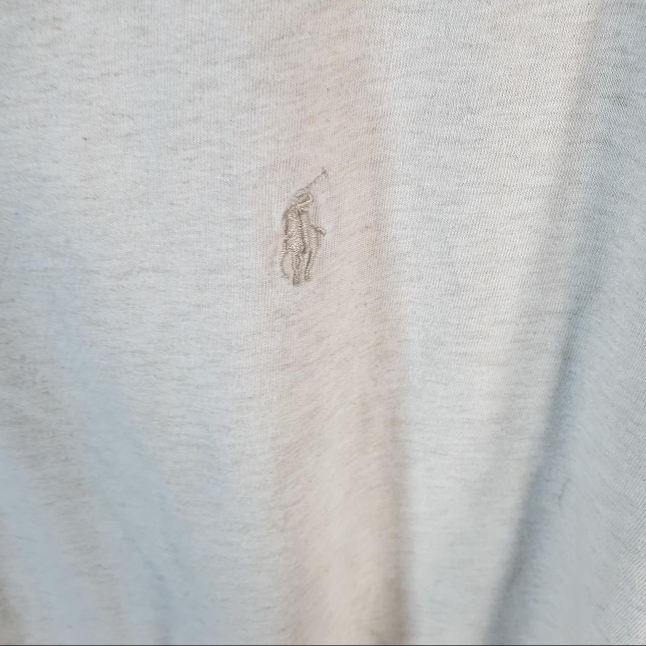 Vintage Ralph Lauren Polo T Shirt Men’s Large Grey Embroidered Classic Fit Pony C8591