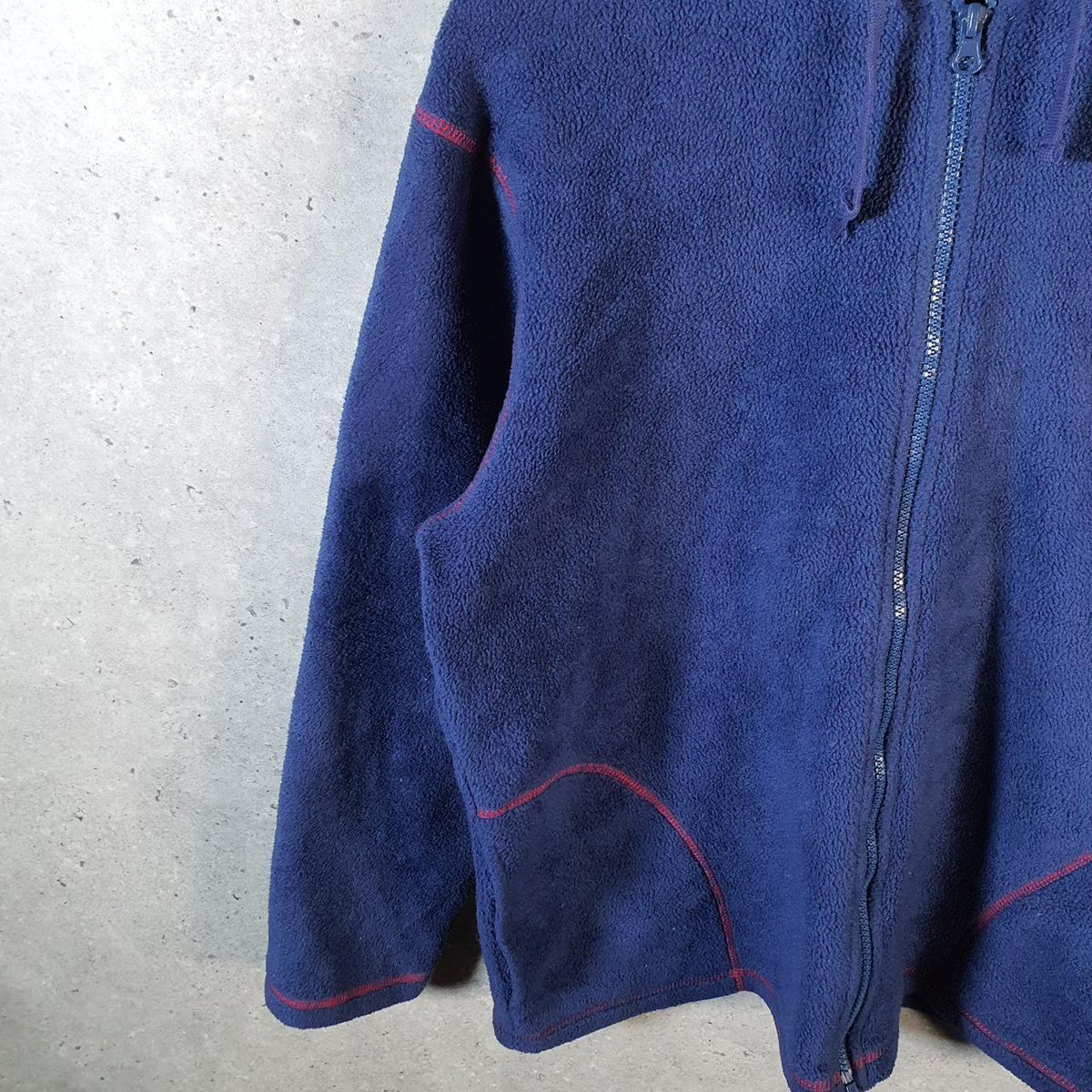 Coca Cola Bottle Fleece Full zip Hoodie Womens Medium Blue Embroidered Logo