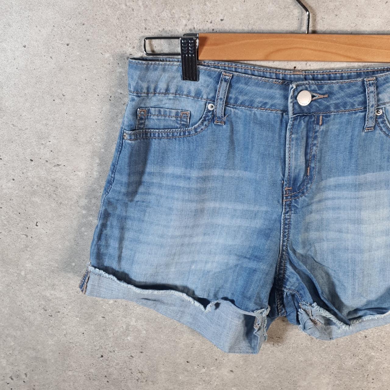 Vintage Calvin Klein Baggy Shorts Jorts Cargo Womens W28 Blue Relaxed Denim