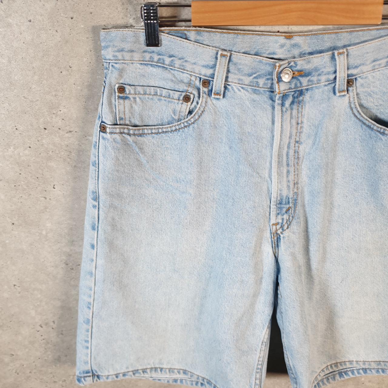 Vintage Levi’s 550 Baggy Shorts Jorts Cargo Mens W34 Blue Relaxed Denim