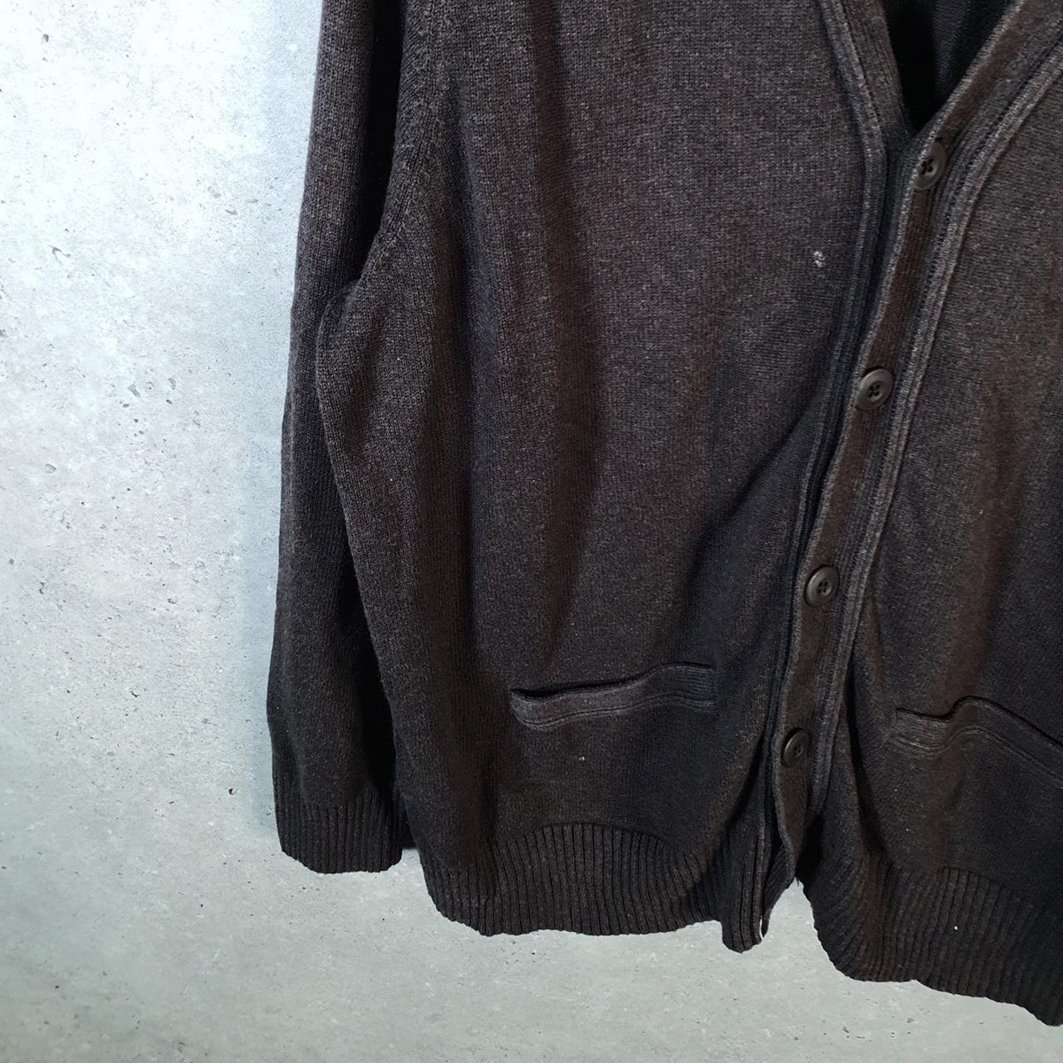Vintage Eddie Bauer Knit Cardigan Sweater Men’s Large Brown Y2K Button Up