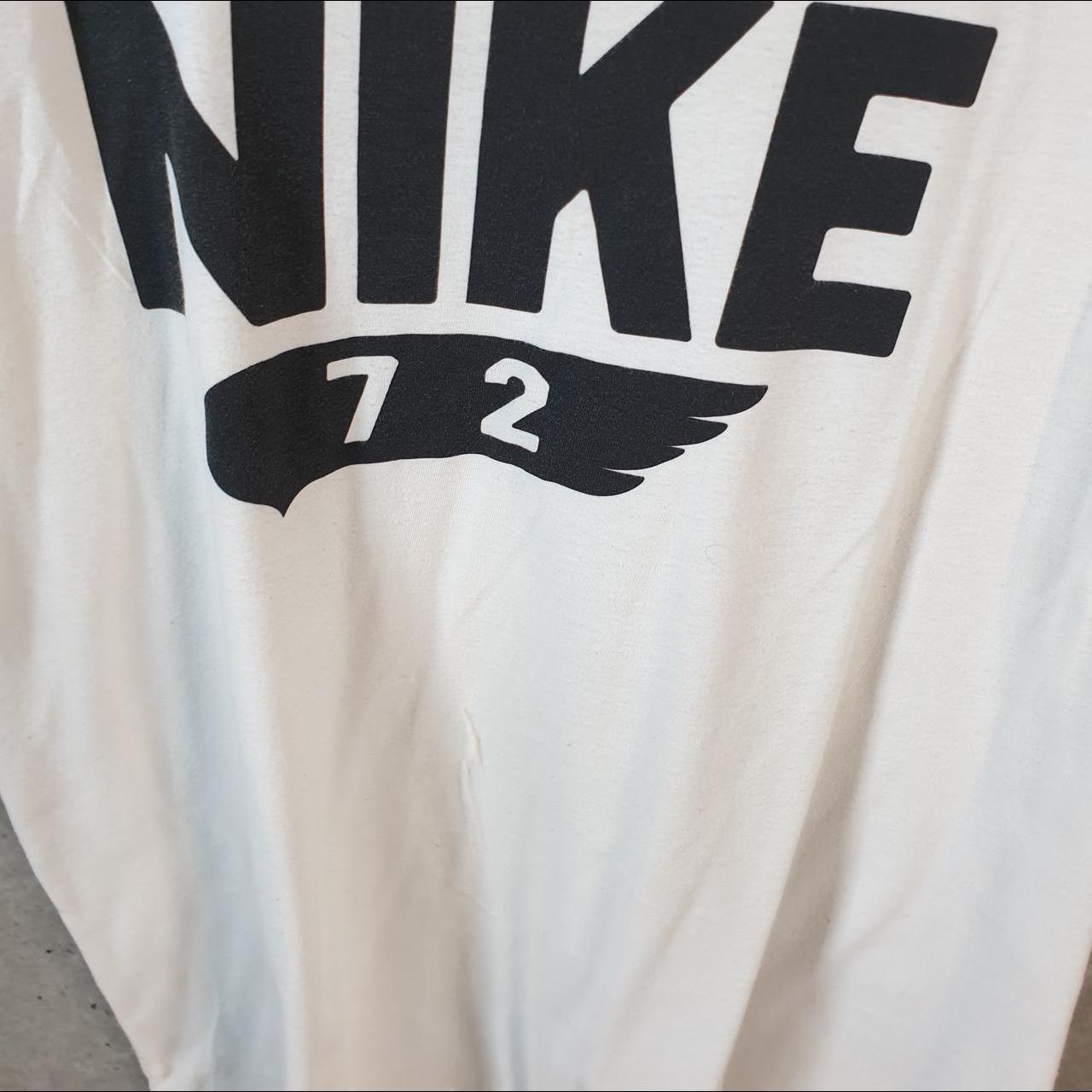 Vintage Nike Spellout T Shirt Shirt Men’s Large White Logo Swoosh Athletic C9597