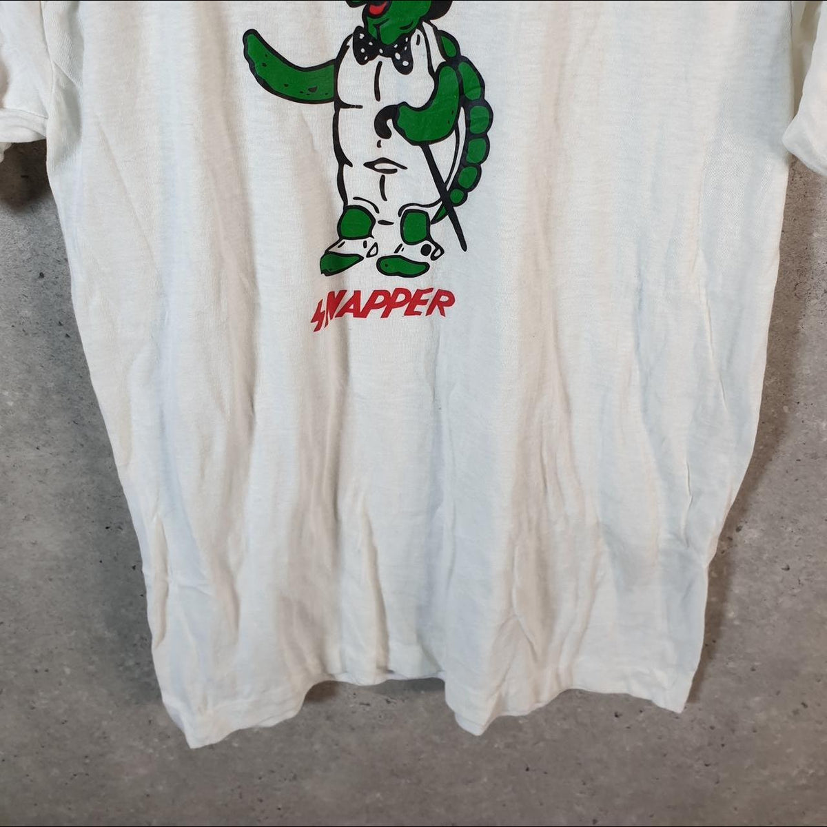 Vintage Gym Master Love My Snapper Graphic 90s USA Single Stitch T Shirt Men’s Large White