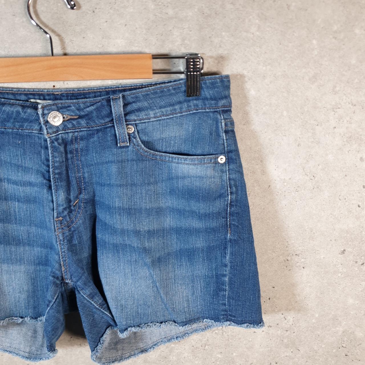 Vintage Levi’s Baggy Shorts Jorts Cargo Womens W31 Blue relaxed Denim