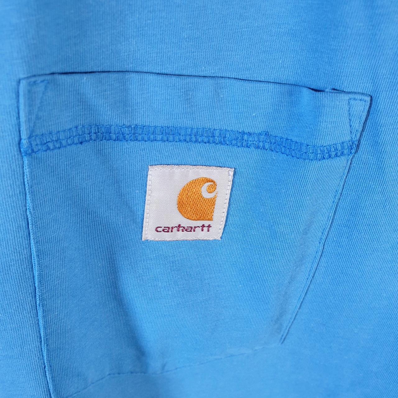 Vintage Carhartt Pocket T Shirt Men’s XL Blue Workwear Chore Utility Relaxed Fit
