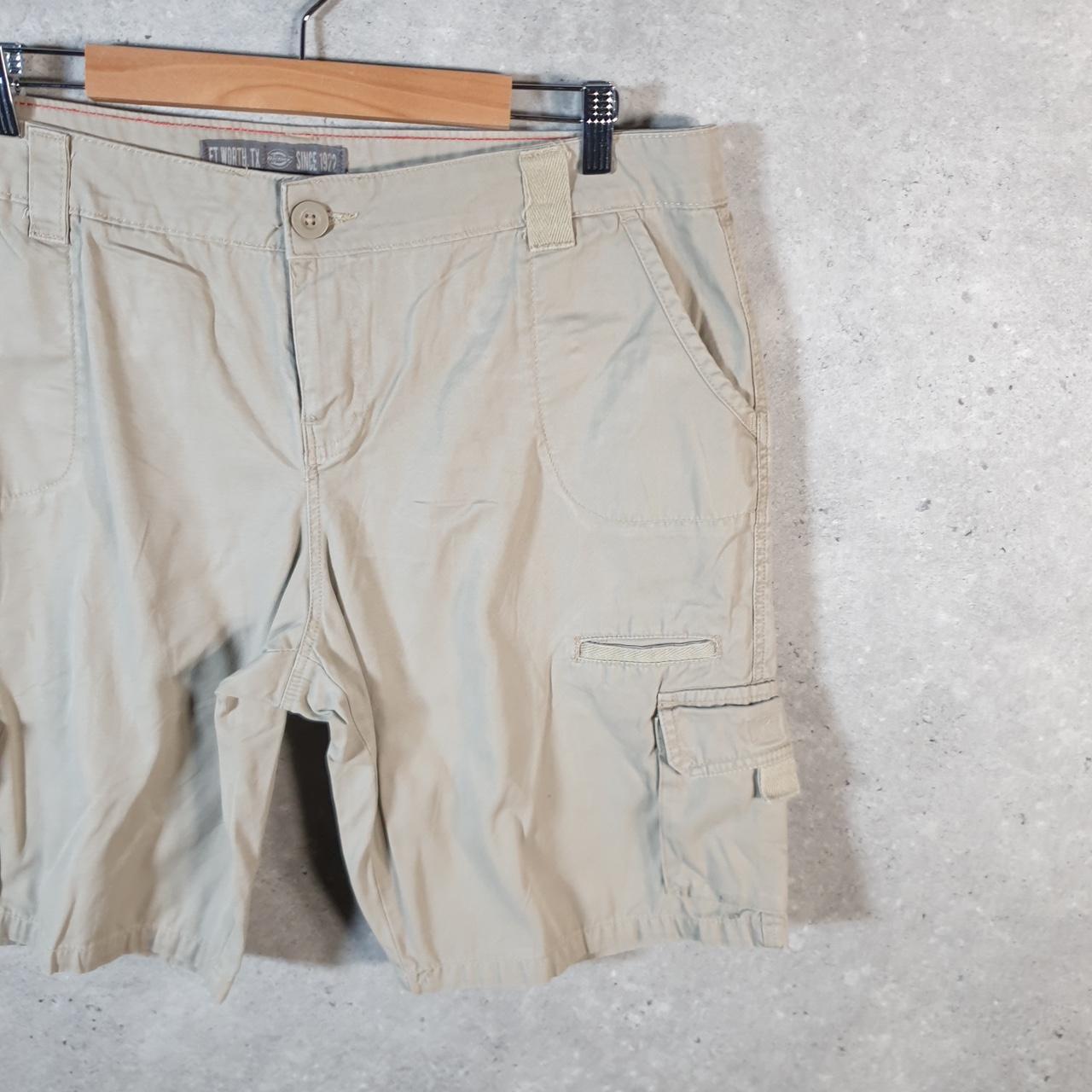 Vintage Dickies Baggy Chino Shorts Jorts Cargo Womens W38 Brown Regular Fit