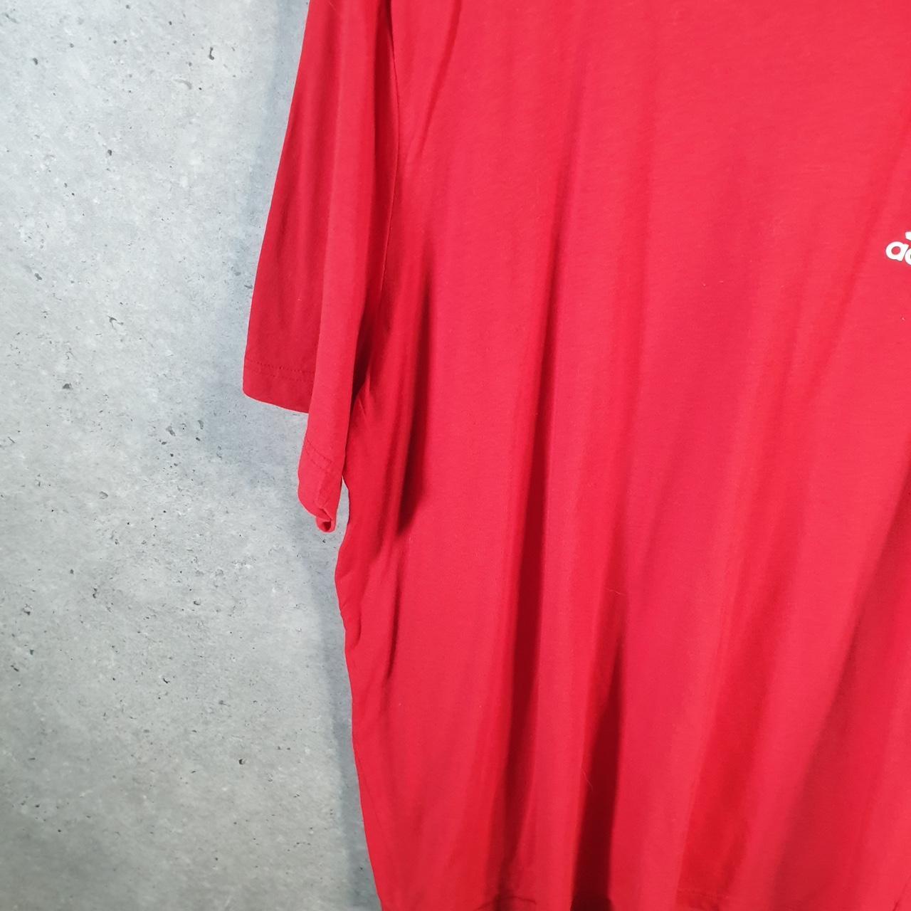 Vintage Adidas Primegreen T Shirt Men’s 2XL Red Three Stripes Athletic