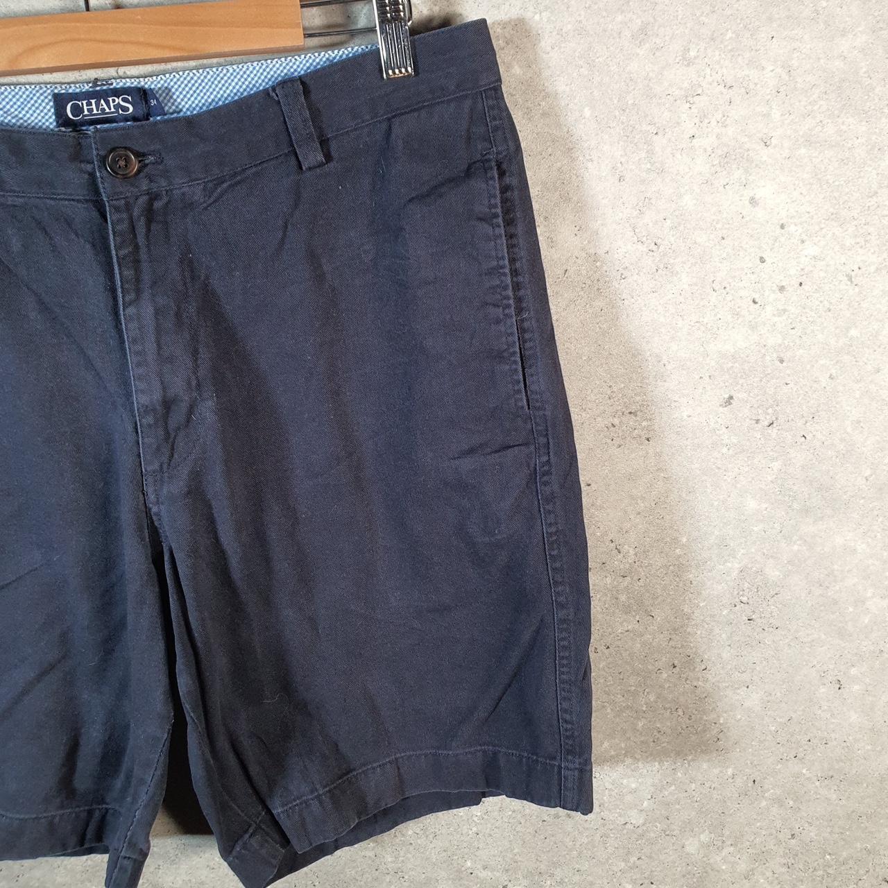 Vintage Chaps Ralph Lauren Polo Shorts Jorts Cargo Men’s W34 Navy Blue Baggy Cotton A4397