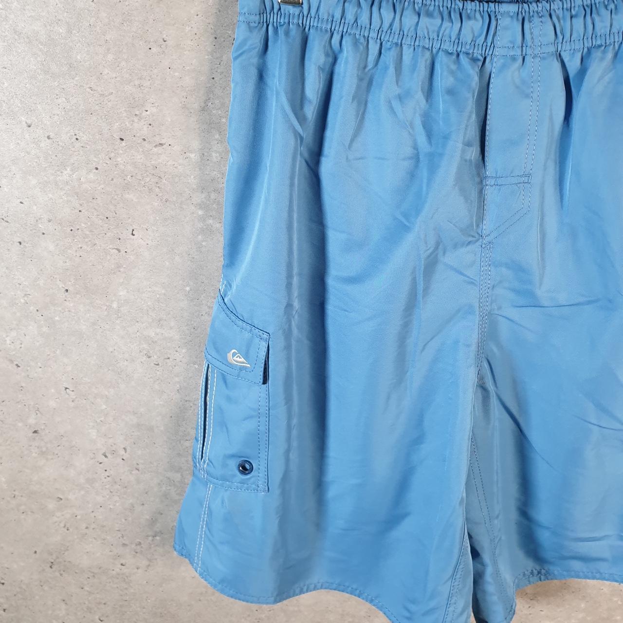 Vintage Quiksilver Chino Shorts Jorts Cargo Men’s Large Blue Baggy Cotton
