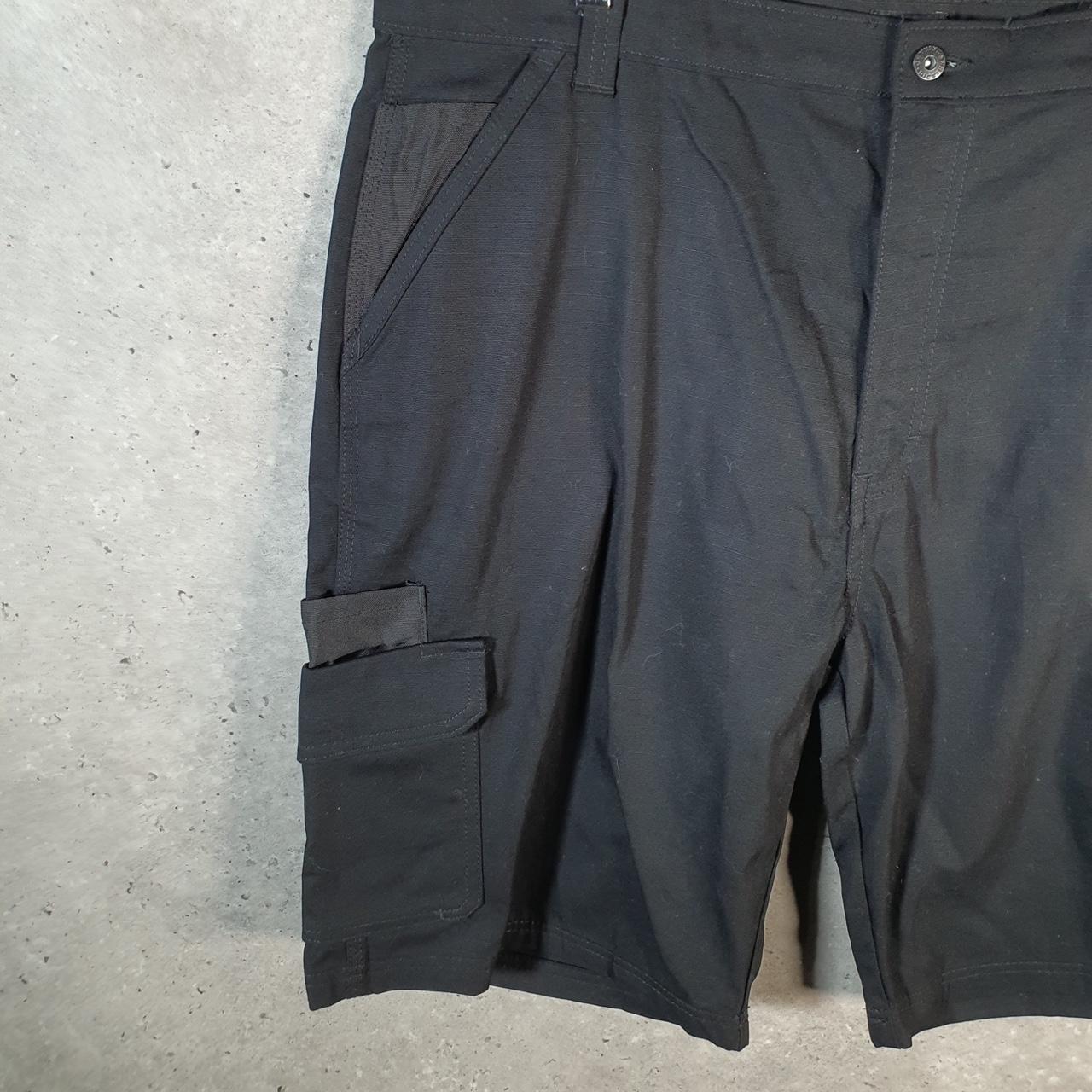 Vintage Dickies Baggy Chino Shorts Jorts Cargo Mens W40 Black Regular Fit