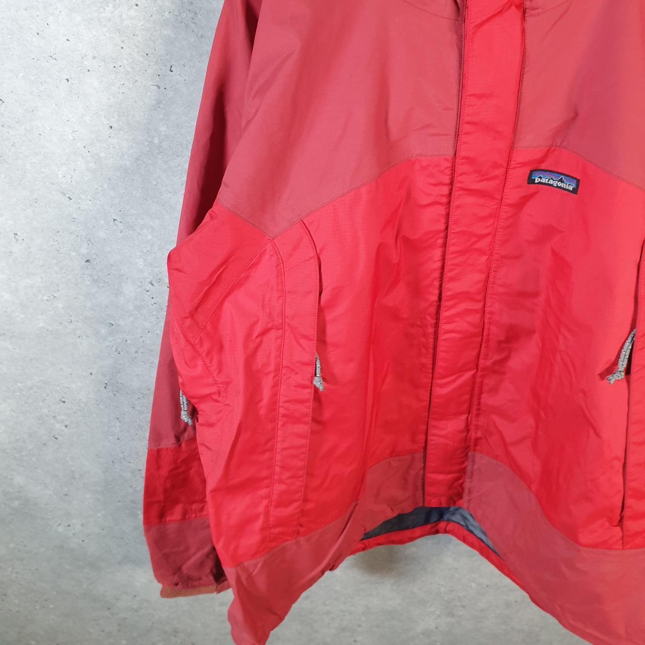 Vintage Patagonia 90s Shell Jacket Large Red Full Zip Lightweight Windbreaker