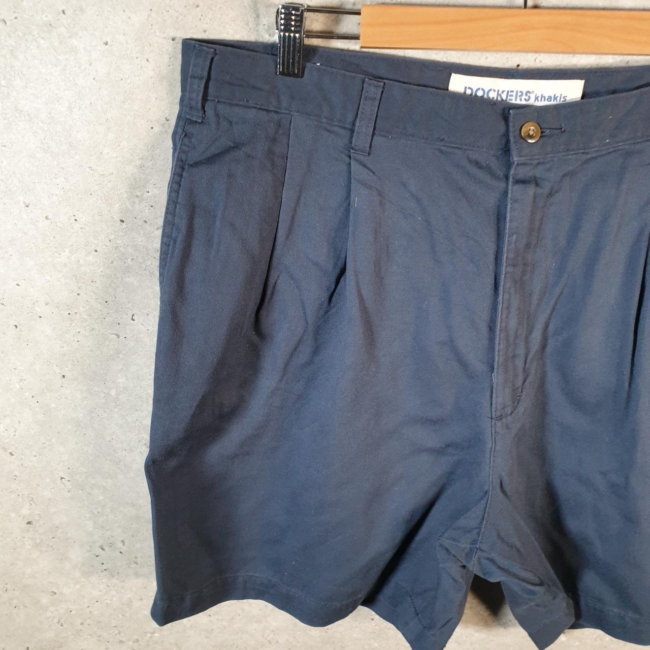 Vintage Dockers Shorts Jorts Cargo Men’s W38 Navy Blue Baggy Cotton