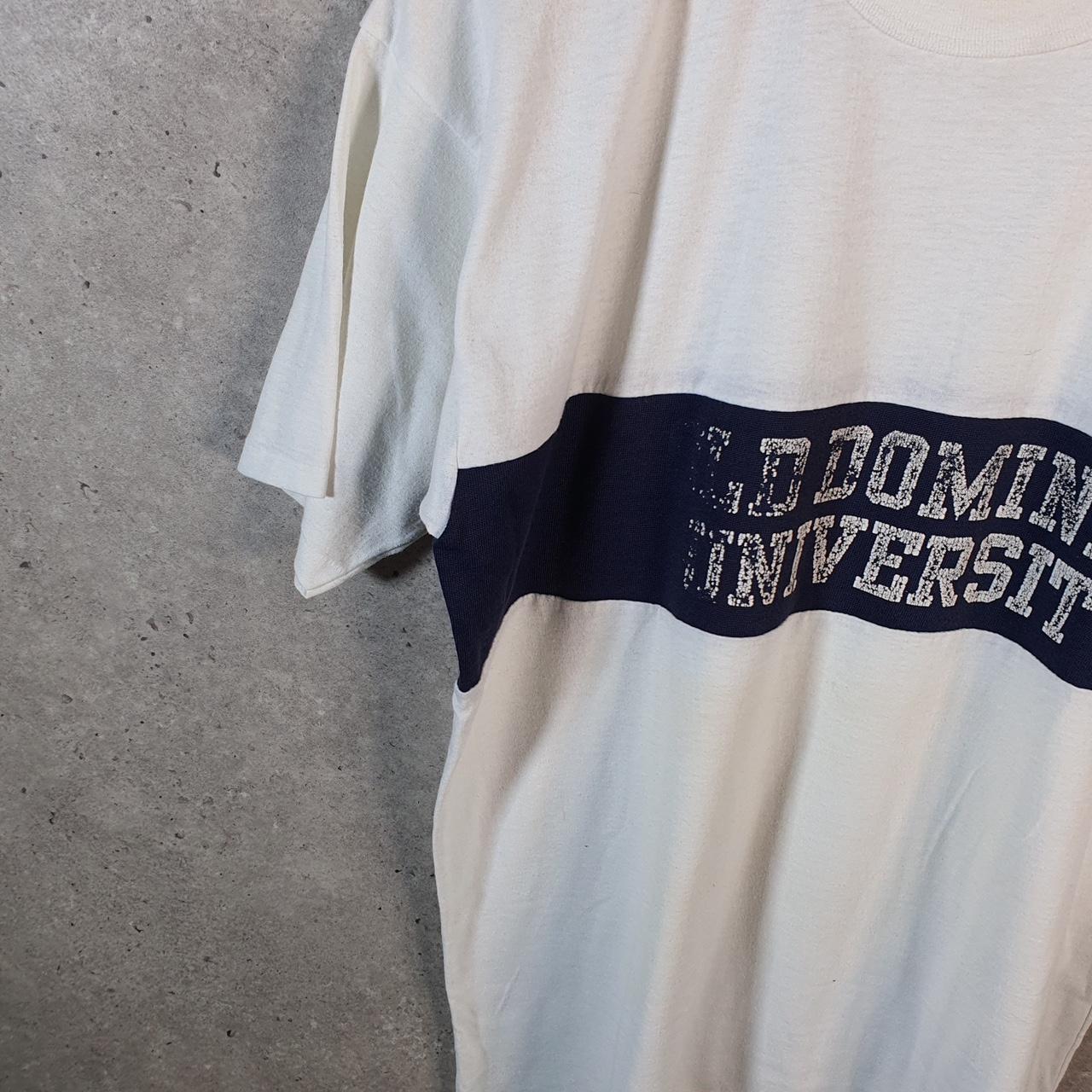 Vintage Velva Sheen Old Dominion University Graphic USA Single Stitch T Shirt Men’s XL White