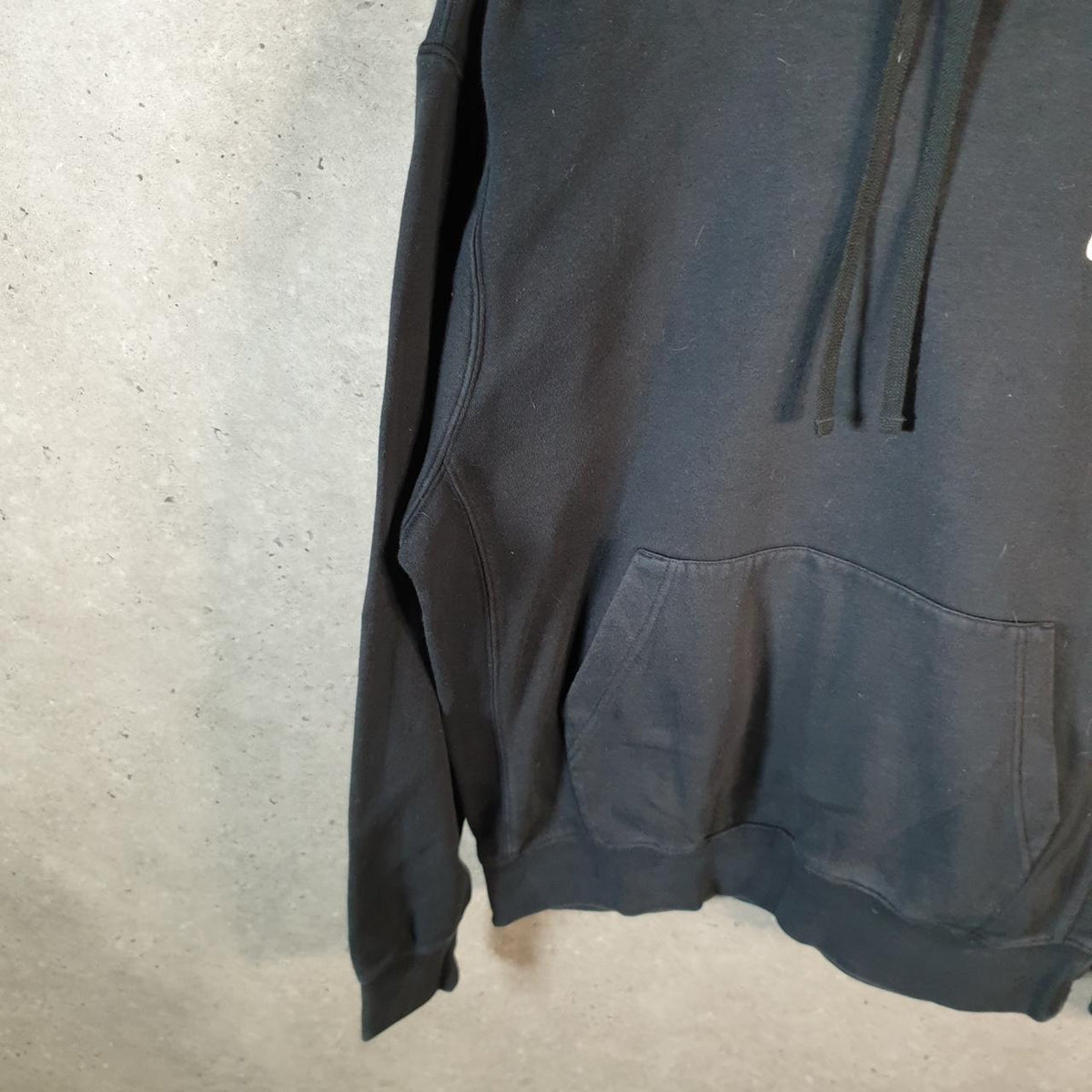 Vintage Nike Club Embroidered Hoodie Men’s Medium Black Swoosh Y2K Pullover