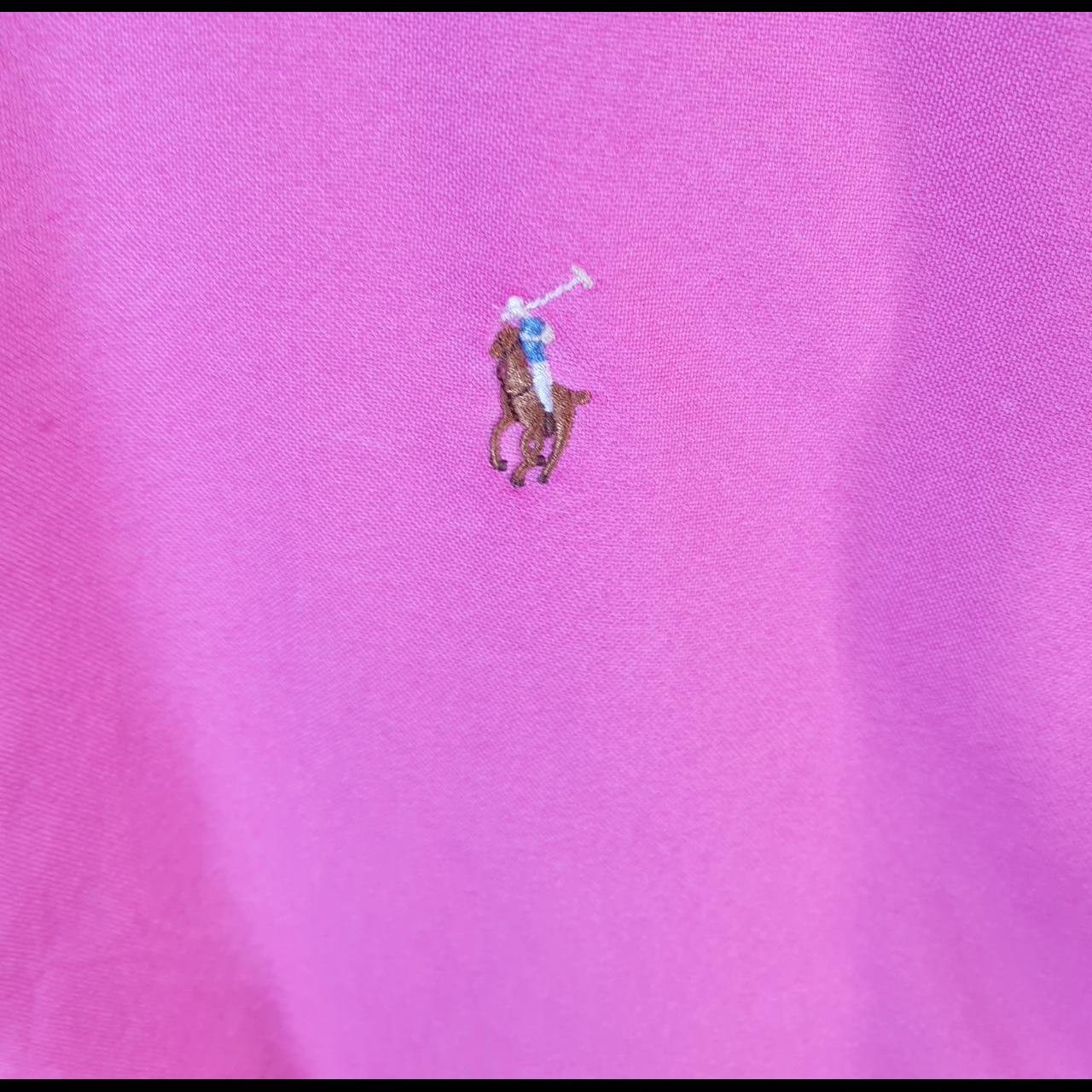 Vintage Ralph Lauren Button Down Shirt Men’s Medium Pink Pony Casual C8084