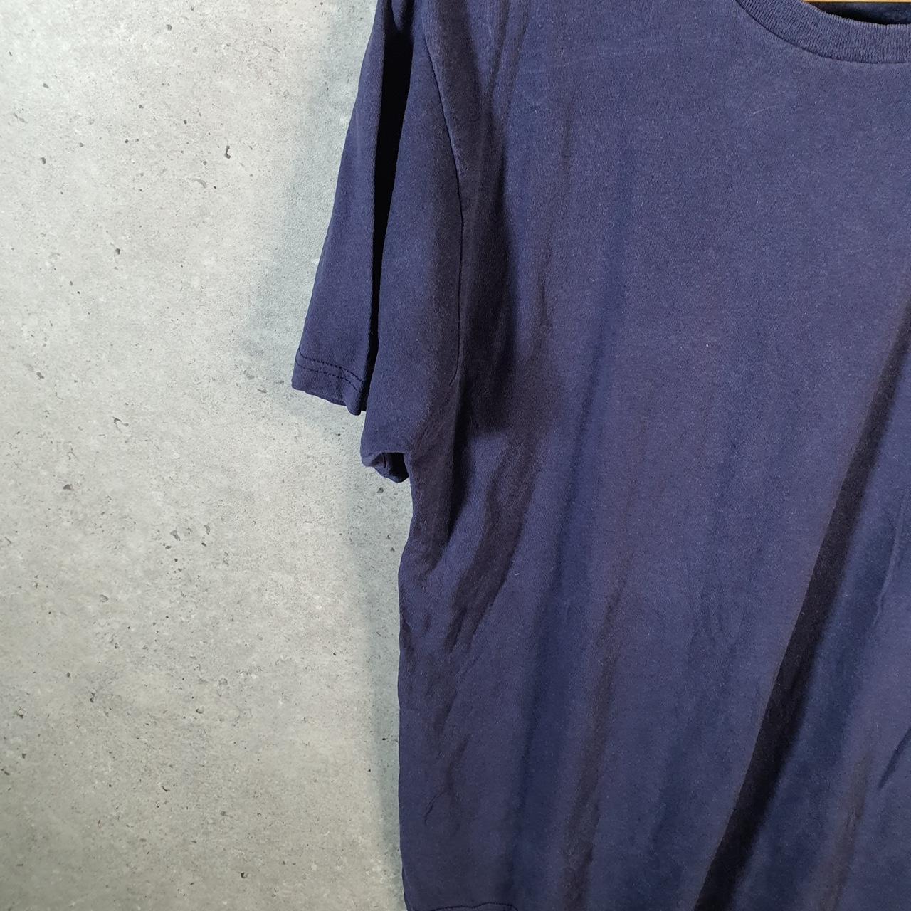 Vintage Adidas Go To Tee T Shirt Men’s Medium Navy Blue Three Stripes Logo Athletic