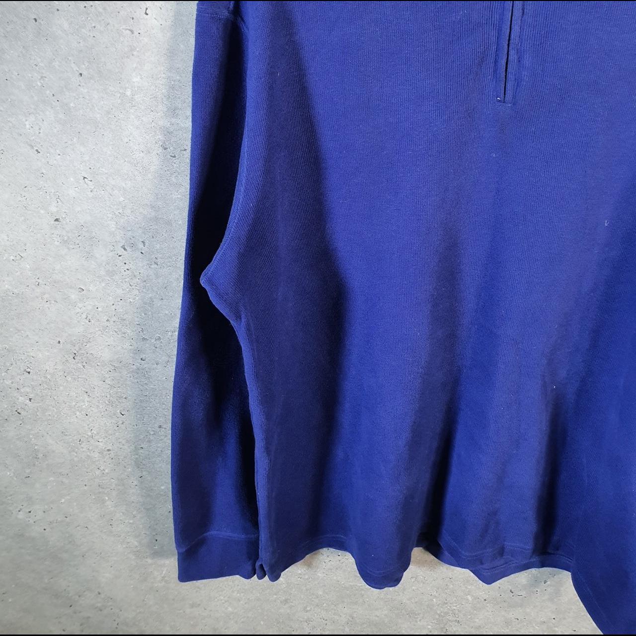 Vintage Ralph Lauren Polo 1/4 Zip Sweatshirt Men’s XL Blue Cotton Pullover Pony
