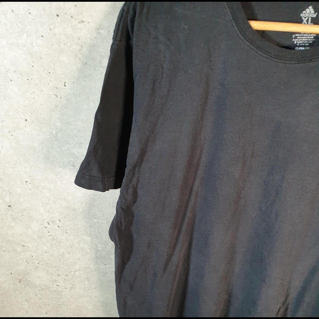 Vintage Adidas Climalite T Shirt Men’s XL Black Three Stripes Logo Athletic