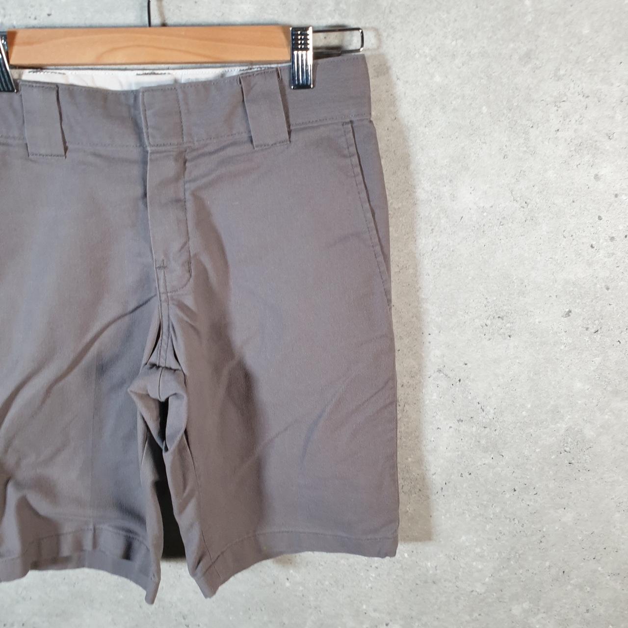 Vintage Dickies Baggy Chino Shorts Jorts Cargo Mens W28 Grey Flex Slim Fit
