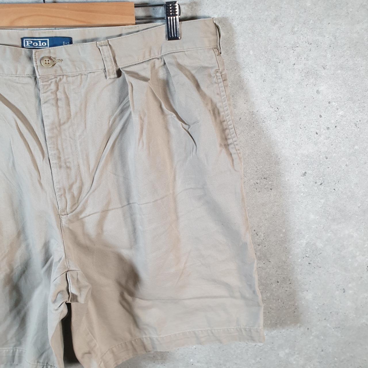 Vintage Ralph Lauren Polo Shorts Jorts Chino Cargo Men’s W38 Brown Baggy Cotton A4601