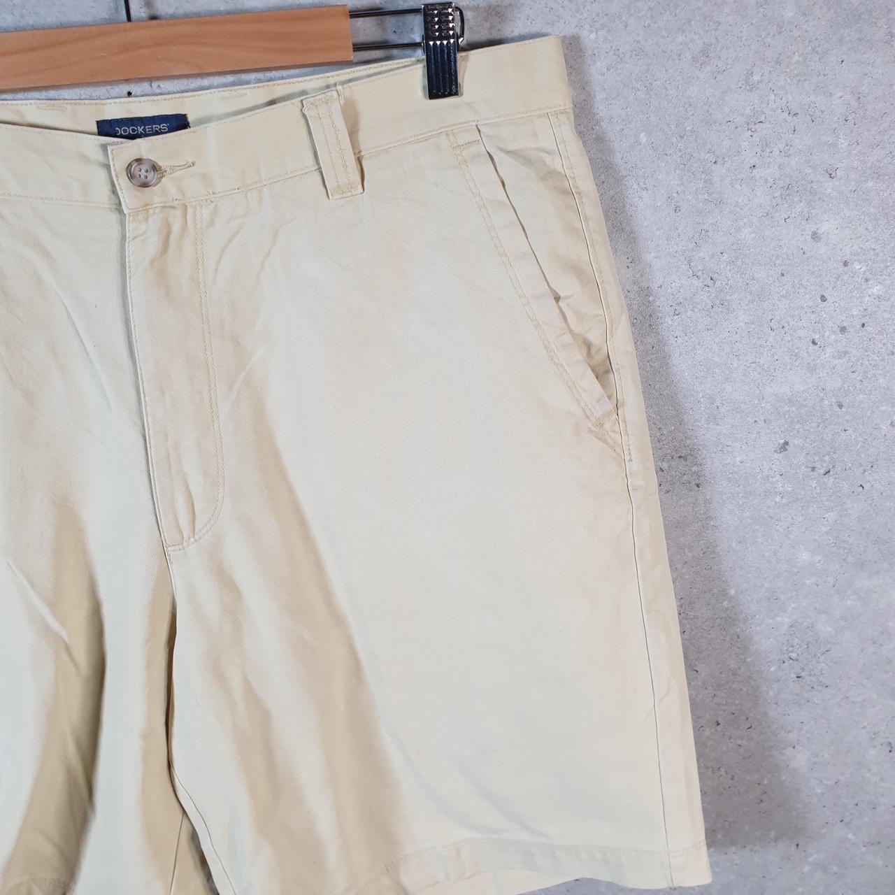 Vintage Dockers Chino Shorts Jorts Cargo Men’s W36 Beige Baggy Cotton A4274