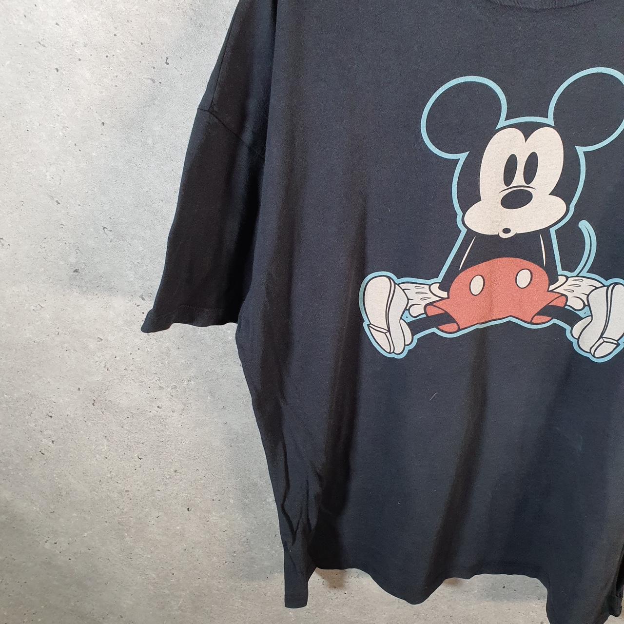 Vintage Disney American Eagle Land Mickey Mouse T Shirt Men’s Large Black Graphic