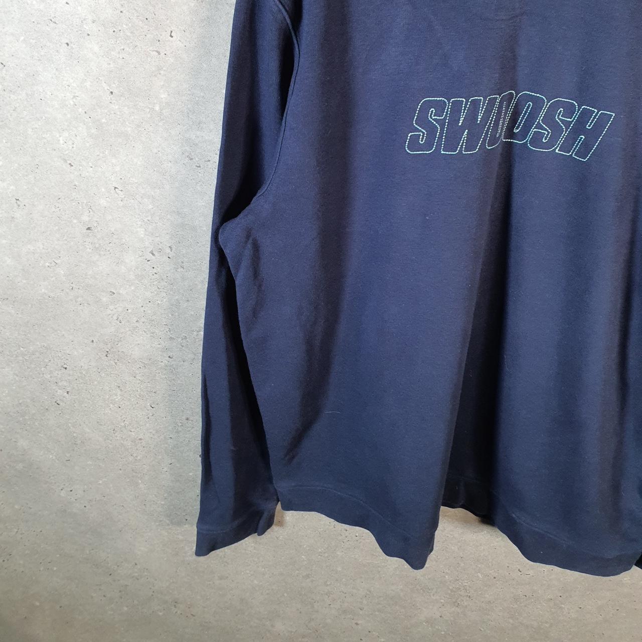 Vintage Nike 90s Embroidered Sweatshirt Men’s XL Navy Blue Swoosh Y2K Pullover
