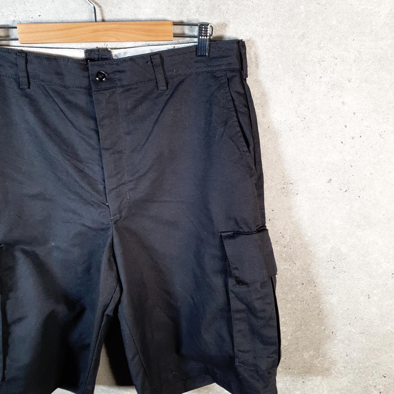 Vintage Red Kap Golf Chino Shorts Jorts Cargo Men’s W36 Black Baggy Cotton