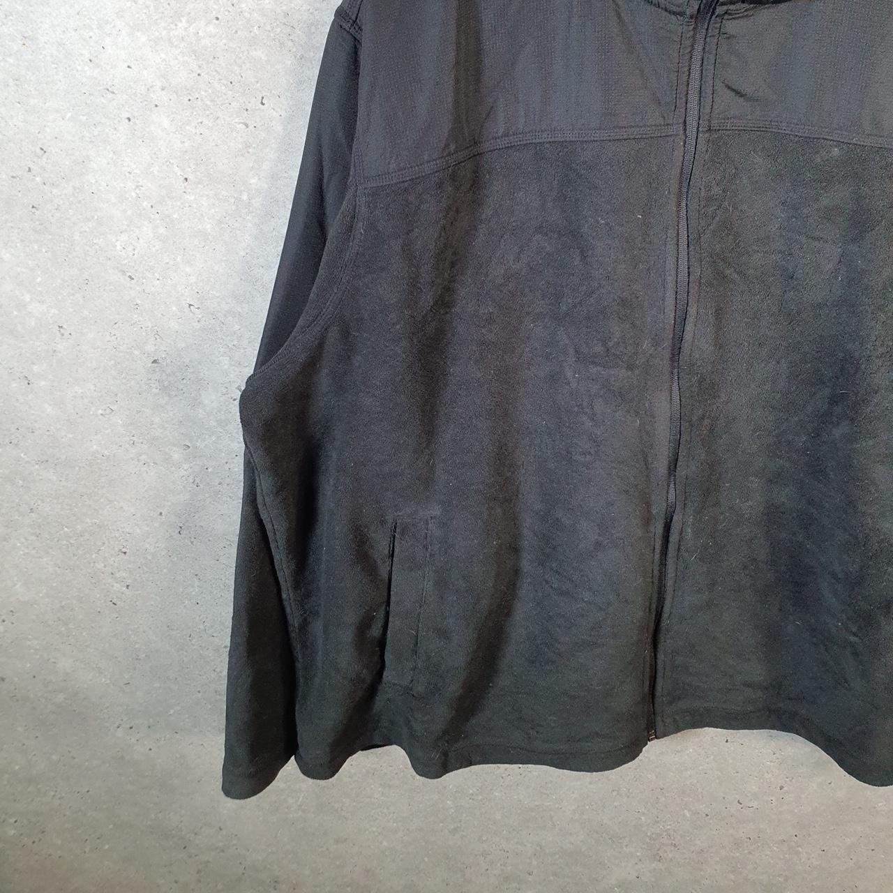 Vintage Starter Fleece Sweatshirt Jacket Mens 3XL Black Full Zip Embroidered Logo